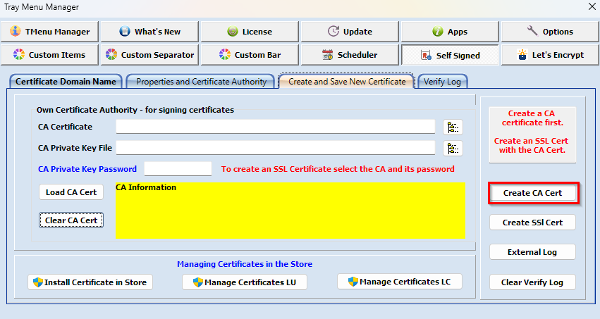 wampserver ca create 2